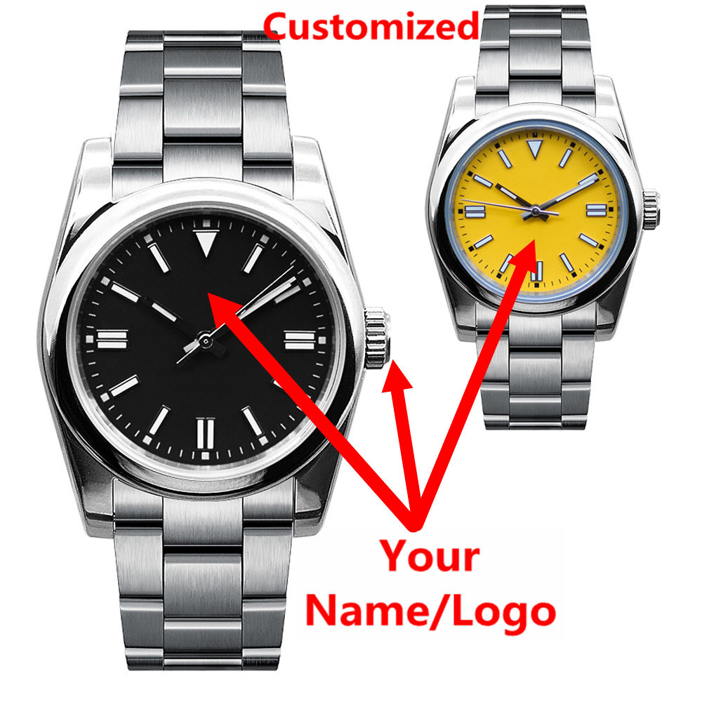 Jewelry For Watches - カスタムロゴメンズ腕時計サファイア高級NH35/ミヨタ自動機械式腕時計36mm/39mm 10BARダイブ夜光ドレスウォッチ