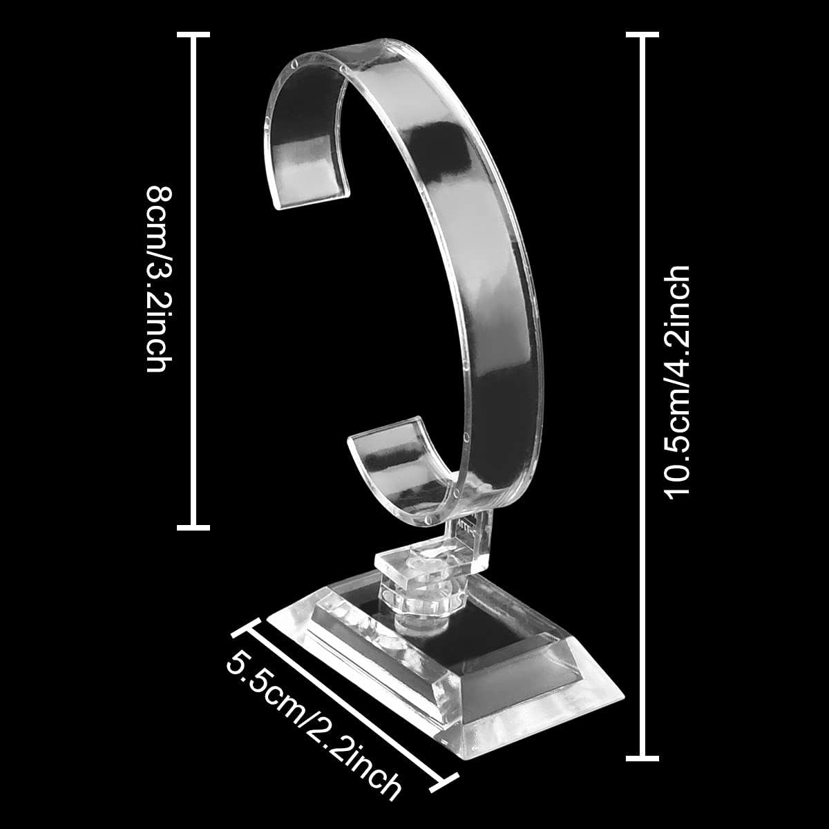 卸売 10 個透明アクリル時計ディスプレイホルダー、メンズ腕 - Jewelry And Watches Inc のレビューと価格