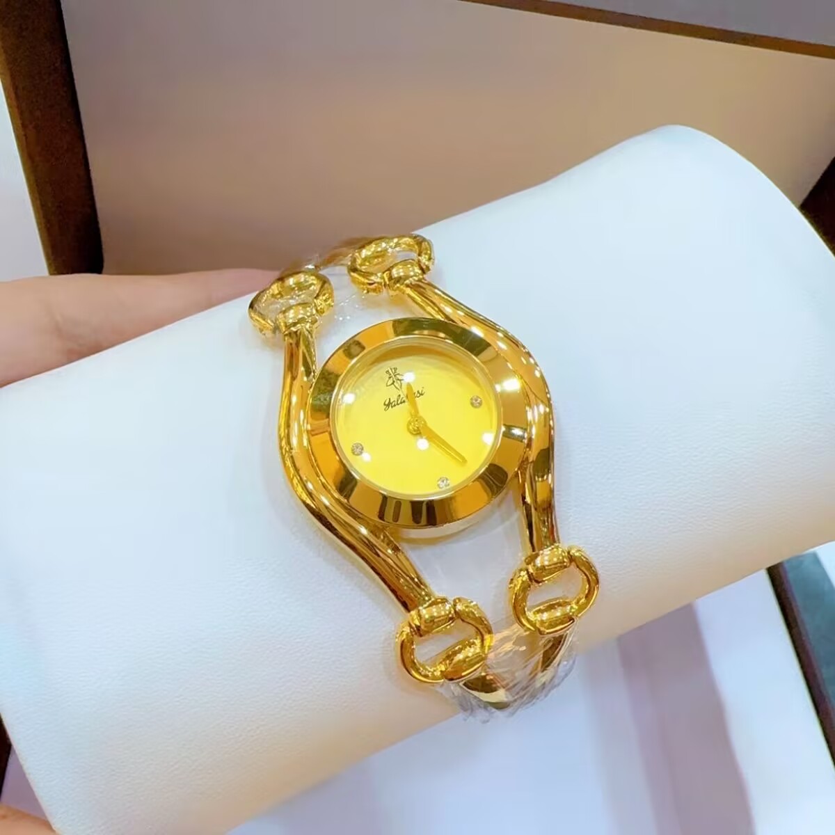 新しいフランスドバイ 24 K ゴールドメッキ腕時計ウェディ - Jewelry For Watches のレビューと価格