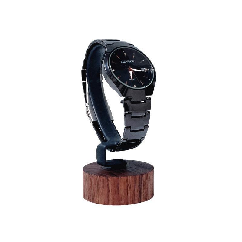 新しい木製C型腕時計ディスプレイスタンド、携帯用ジュエリーブ - Jewelry And Watches Inc のレビューと価格