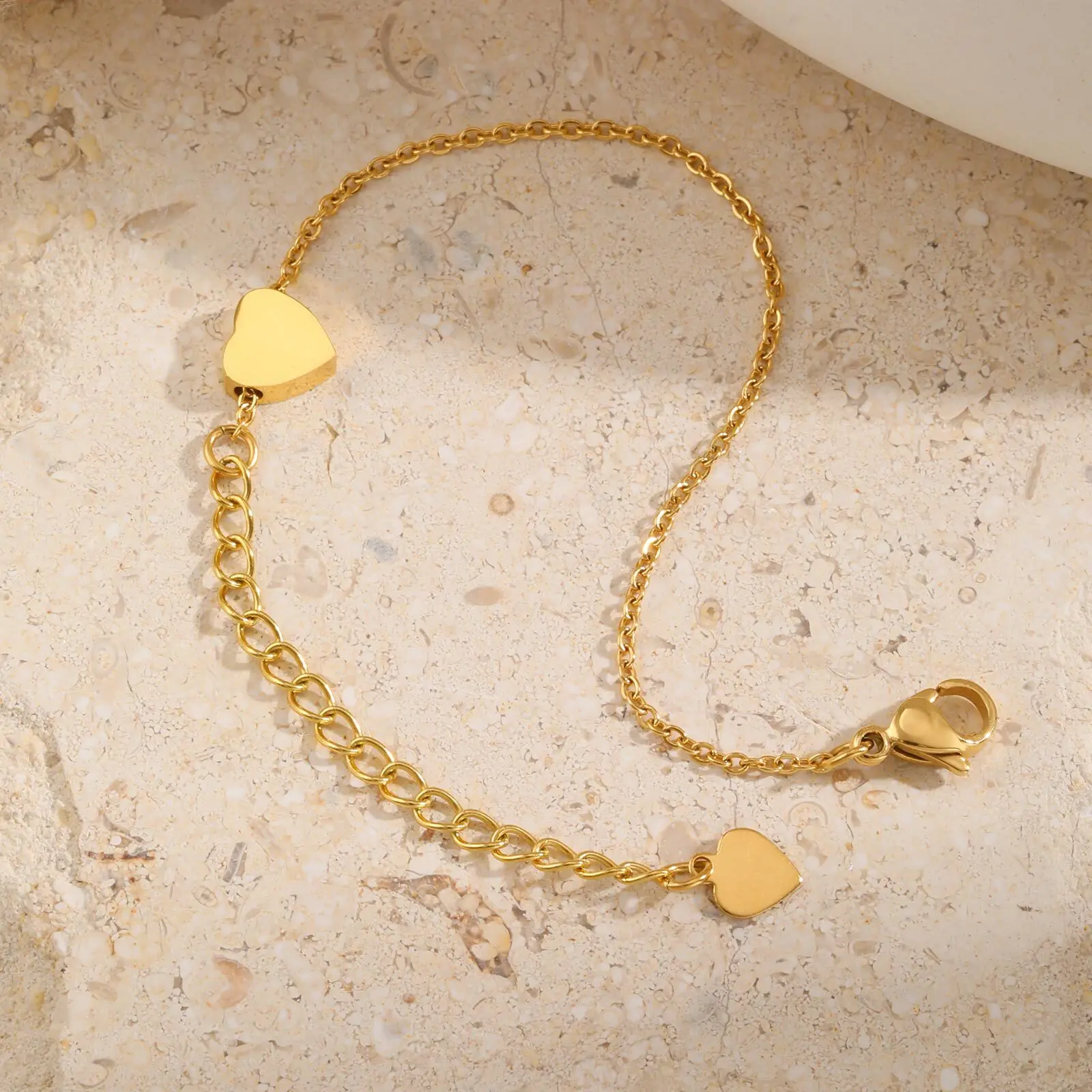 子供用、ベビーハートのアンクレットブレスレット。サイズ調整可 - Jc Jewelry & Watches Photos のレビューと価格