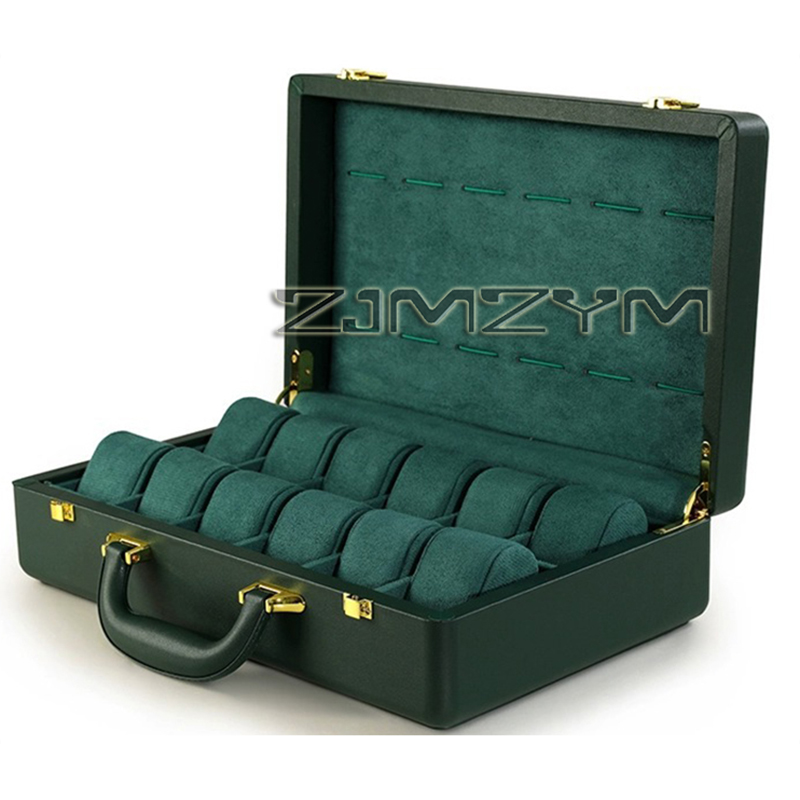 12スロット腕時計ボックス メンズ腕時計ケース 旅行用ロレッ - Watch Display Box のレビューと価格